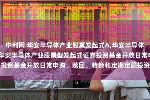中利网 华安半导体产业股票发起式A,华安半导体产业股票发起式C: 关于华安半导体产业股票型发起式证券投资基金开放日常申购、赎回、转换和定期定额投资业务公告