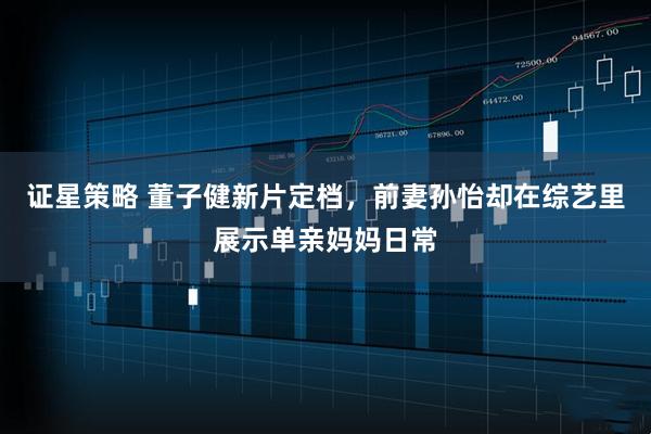 证星策略 董子健新片定档，前妻孙怡却在综艺里展示单亲妈妈日常